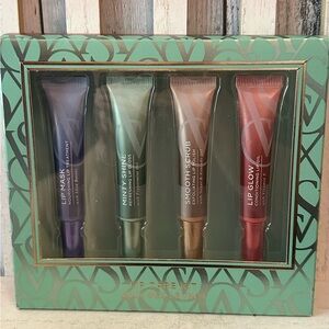 Victoria’s Secret 4pc Lip Care Kit w/ Lip Scrub + Mask + Glow + Gloss NIB 0.34oz